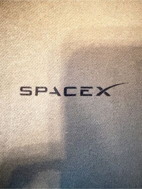 Space X  Reebok XL Men's Zip-Up Hoodie in Olive Green with Minimal Logo